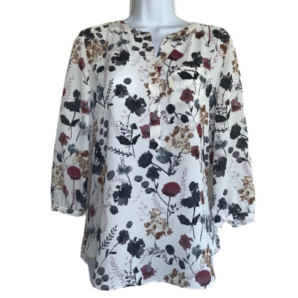 Floral Print Blouse - NYDJ